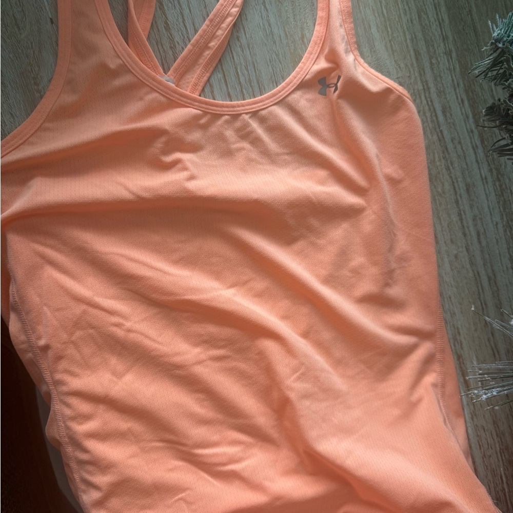 Under Armour Pink Fitted Tank Top